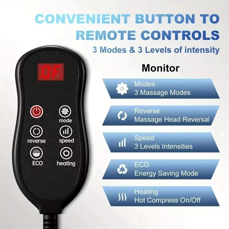 Smart Electric Heated Foot Massager Calf Massage Deep Tissue Kneading Device Hot Compress Leg Feet Muscle Relax Relieve Fatigue