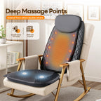 Electric Back Massager with Heat - Chair Pad