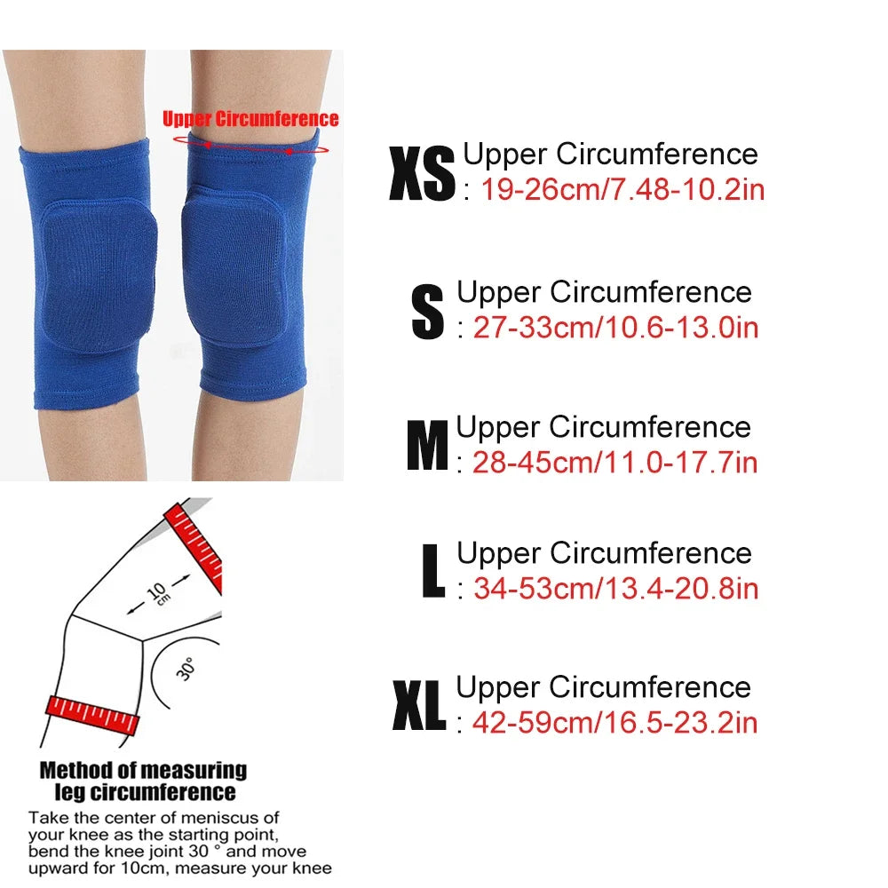 Sports Knee Pads for MPadded Sports Knee Pads – Elastic Compression Knee Cushion for Dance, Volleyball & Yogaen, Women & Kids – Protective Knee Brace for Dance, Yoga, Volleyball, Football, Running & Tennis