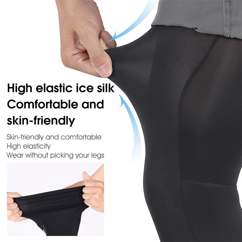 WEST BIKING Summer Cycling Leg Compression Sleeves – Quick-Dry Anti-UV Knee Protection for Running & Basketball