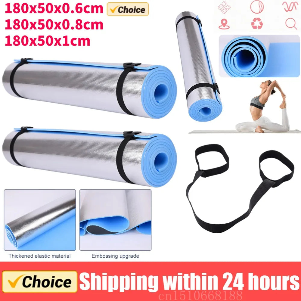 Thick Anti-Skid Yoga Mat – 6/8/10mm EVA Comfort Foam for Exercise, Yoga, Pilates & Gymnastics