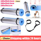 Thick Anti-Skid Yoga Mat – 6/8/10mm EVA Comfort Foam for Exercise, Yoga, Pilates & Gymnastics