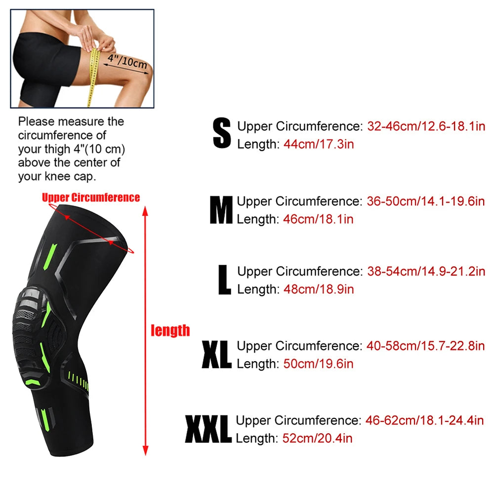 1Pair Sports Crashproof Knee Support Pad Elbow Brace Arm Leg Compression Sleeves Outdoor Basketball Football Bicycle Protector