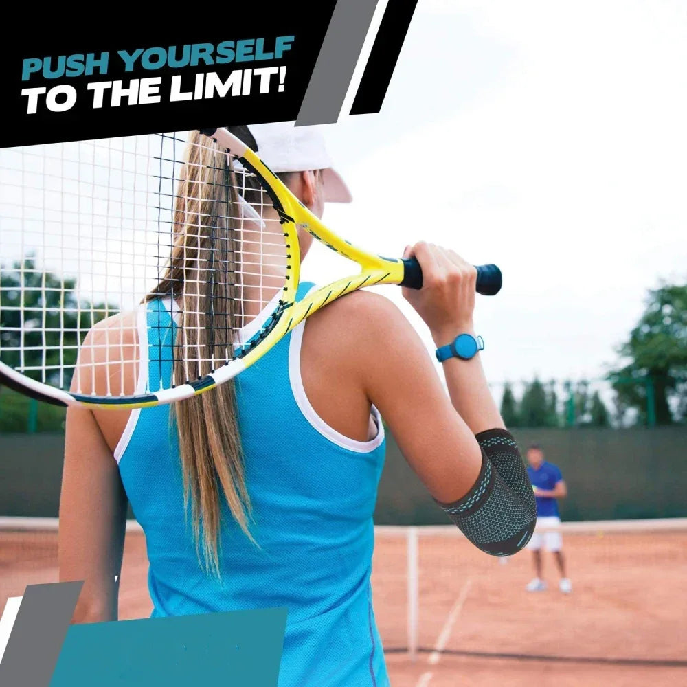 Elastic Compression Elbow Brace Sleeve – Breathable Joint Support for Tendonitis & Tennis Elbow