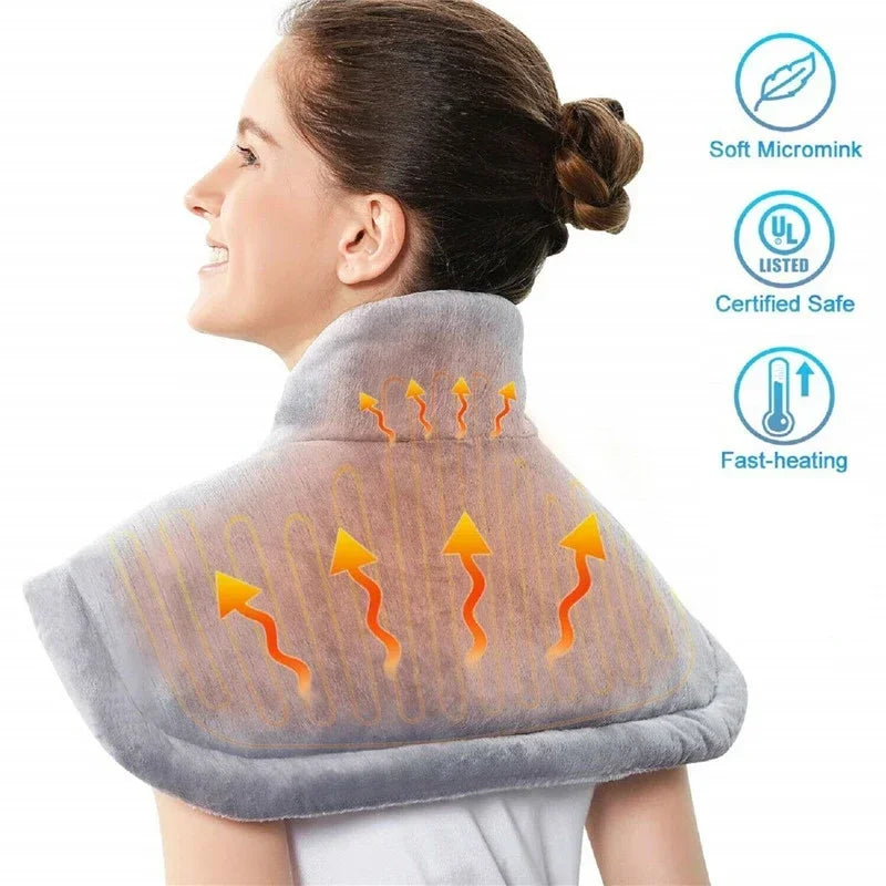 Winter Electric Heating Pad – Moist Neck, Back & Shoulder Warmer with Pain Relief Heat Therapy