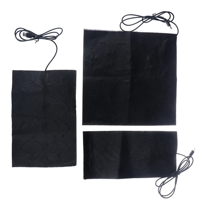 USB Carbon Fiber Heating Pad – Fast-Heating Infrared Body Warmer Electric Winter Heat Mat in 7 Sizes