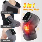 Electric Knee Pad Massager – Fast Heating Vibration with 5000mAh Battery for Knee, Shoulder & Elbow Joint Relief