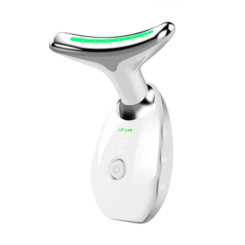 7-Color EMS Neck & Face Lifting Massager – LED Photon Therapy for Skin Tightening & Double Chin Removal
