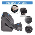 Home Office Under Desk Car Footrest Ergonomic Foot Stool Angle Height Adjustable Foot Rest with 3 Functional Modes