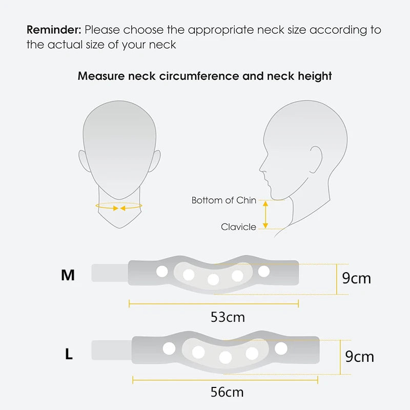 Ice Silk Cervical Collar Neck Brace – Breathable Foam Traction Support