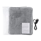 1PC Electric Heated Mat Winter Breathable Comfort Seat Heater Portable USB 4 Adjustable Heated Seat Mat with Controller 37x35cm