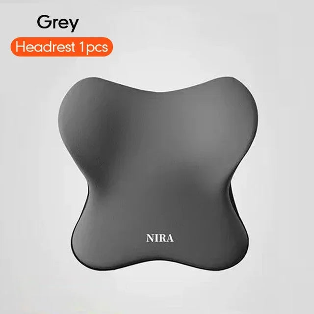 HEALTENCE Memory Foam Car Neck & Lumbar Support Set