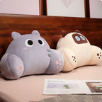 Thickened Cat Back Cushion Siamese Calico Cat Sofa Bed Chair Lumbar Support Cushion Comfortable Throw Pillow Home Decor Girl