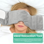 Weighted Eye Mask – Soft Breathable Blackout Sleep Mask with Adjustable Strap & Removable Weighted Cover
