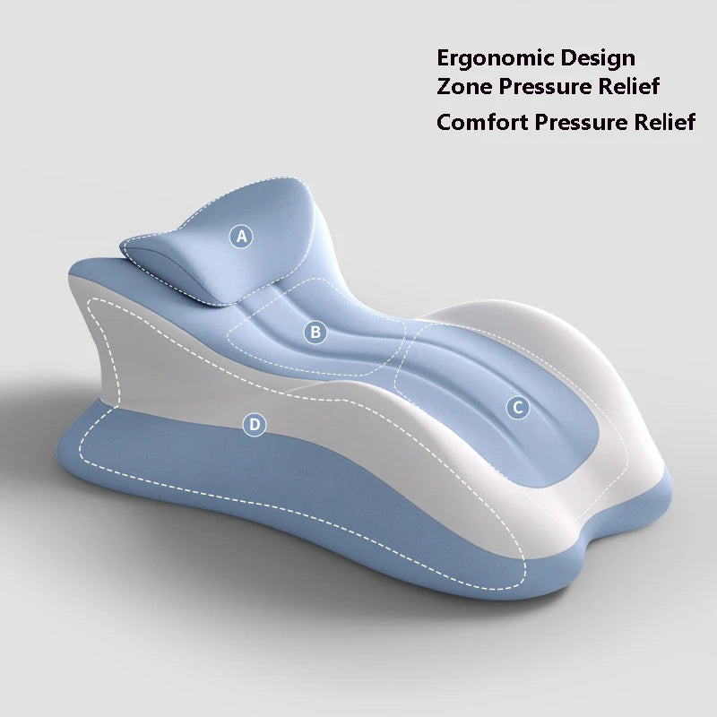 Wedge Memory Foam Pillow – Ergonomic Neck & Back Support
