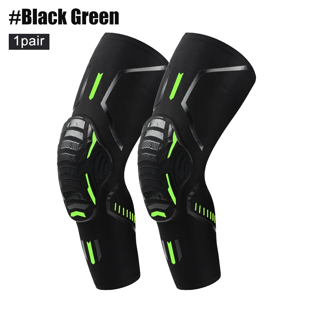 1Pair Sports Crashproof Knee Support Pad Elbow Brace Arm Leg Compression Sleeves Outdoor Basketball Football Bicycle Protector