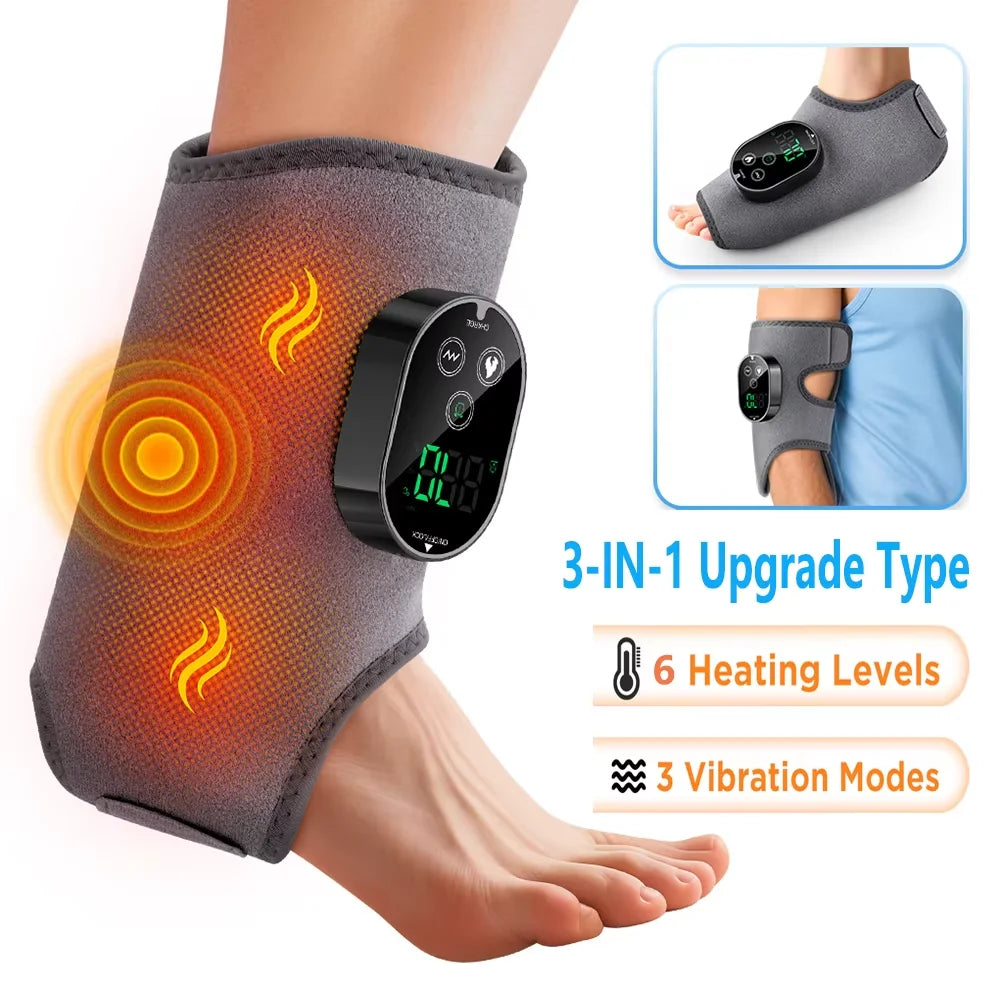 Electric Foot & Hand Massager – Vibrating & Heating Ankle & Wrist Joint Portable Relaxation Device