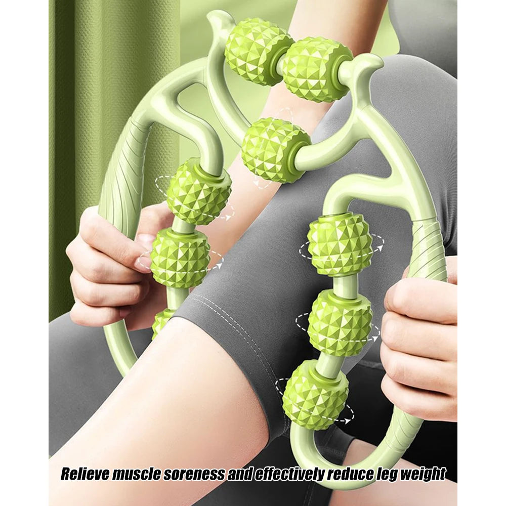 Handheld Deep Tissue Massage Roller – Trigger Point Foam Myofascial Tool for Neck, Thigh, Calf & Leg Recovery