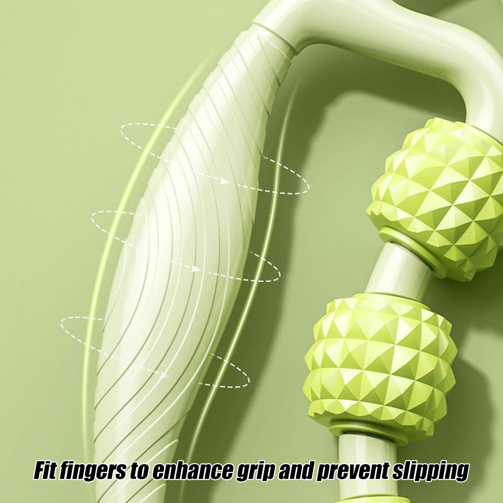 Handheld Deep Tissue Massage Roller – Trigger Point Foam Myofascial Tool for Neck, Thigh, Calf & Leg Recovery