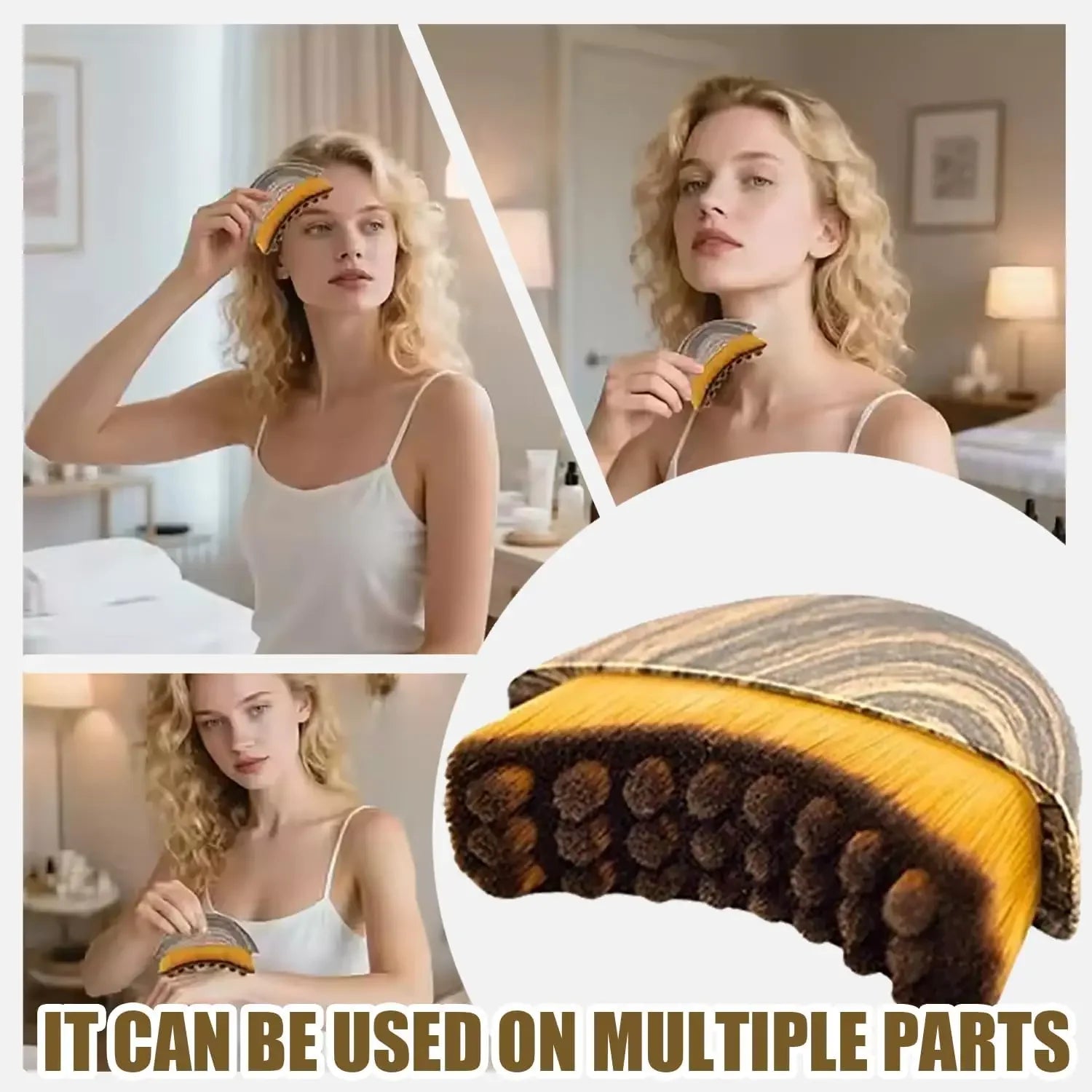 Lymphatic Contour Face Brush – Chin & Jawline Sculpting Drainage Massager for Precise Skin Fit