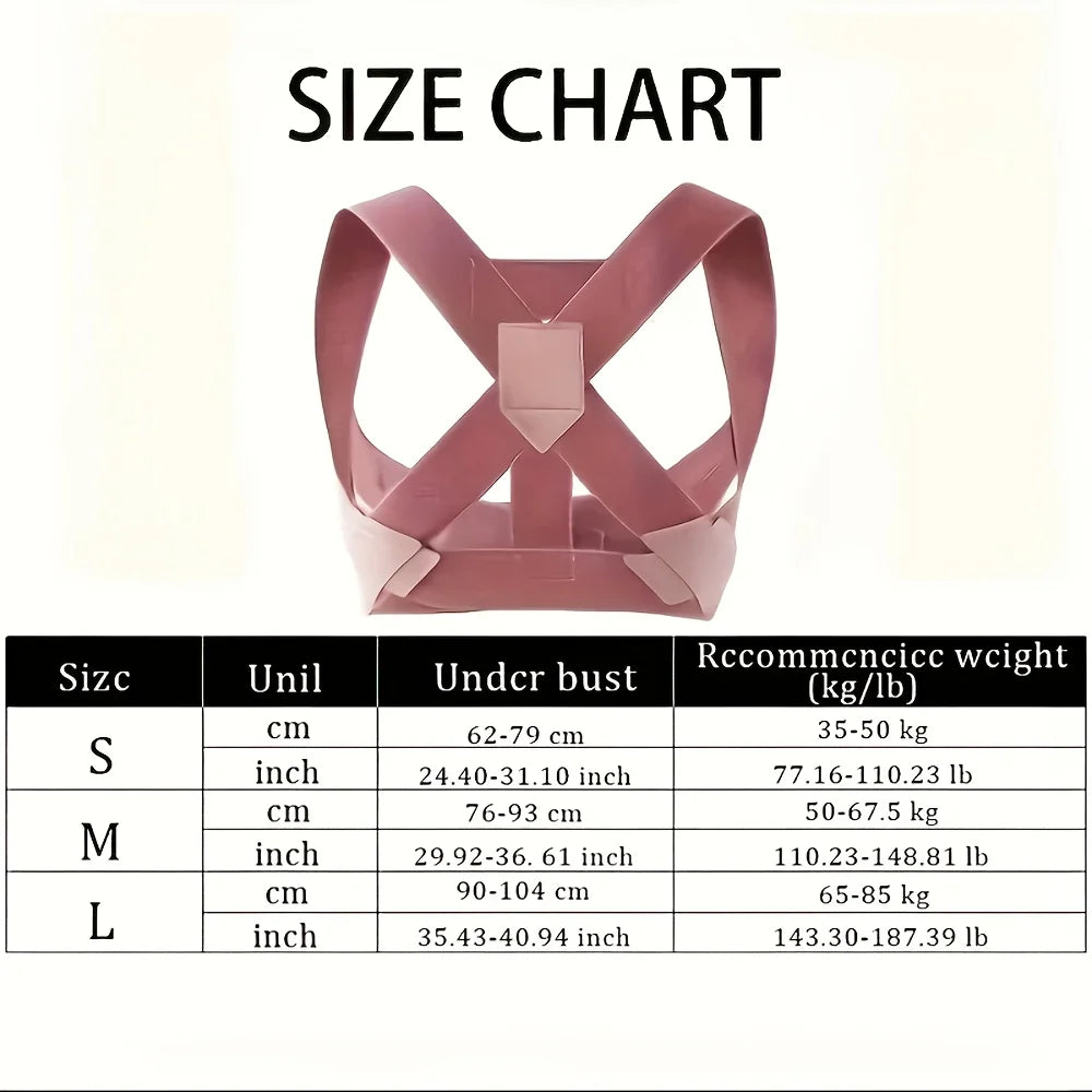 Hunchback Corrector Straight Back Open Shoulder Lumbar Spine Correction Belt Elastic Invisible Back Straightening Unisex