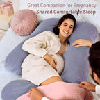 G-Shape Full Body Pregnancy Pillow with Removable Cover