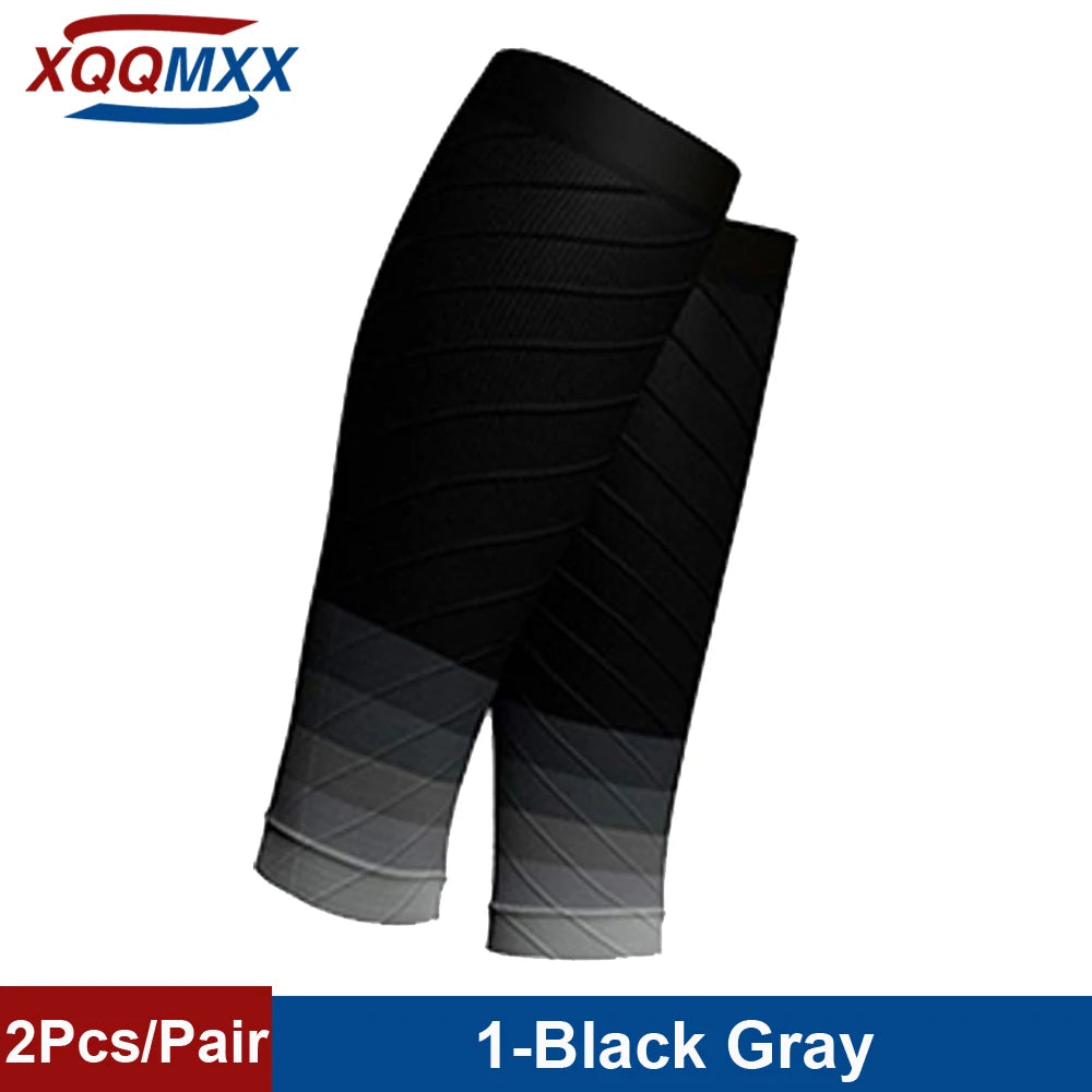 1Pair Sport Compression Calf Sleeves for Men & Women (20-30mmhg) - Footless Compression Socks for Shin Splints Running Cycling
