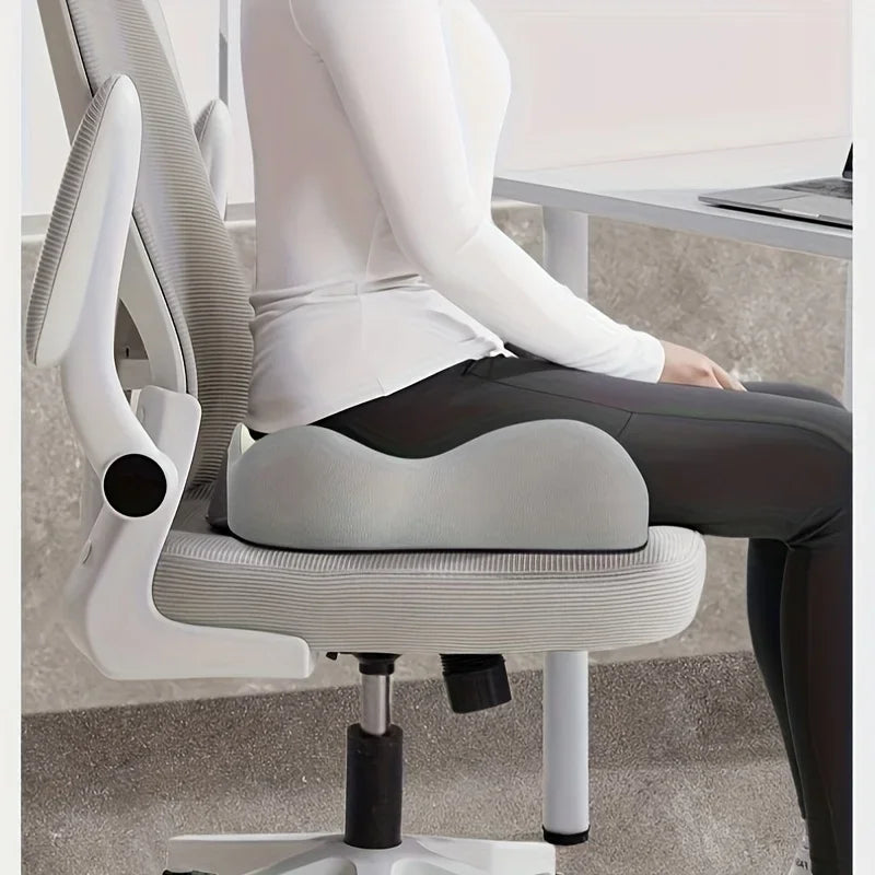 HEALTENCE 3-Zone Memory Foam Lumbar Cushion – Ergonomic Posture Support