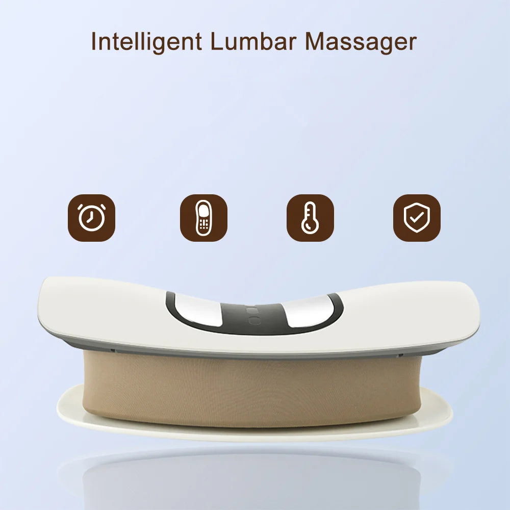 Inflatable Lumbar Traction Massager – Back Stretcher with Vibration