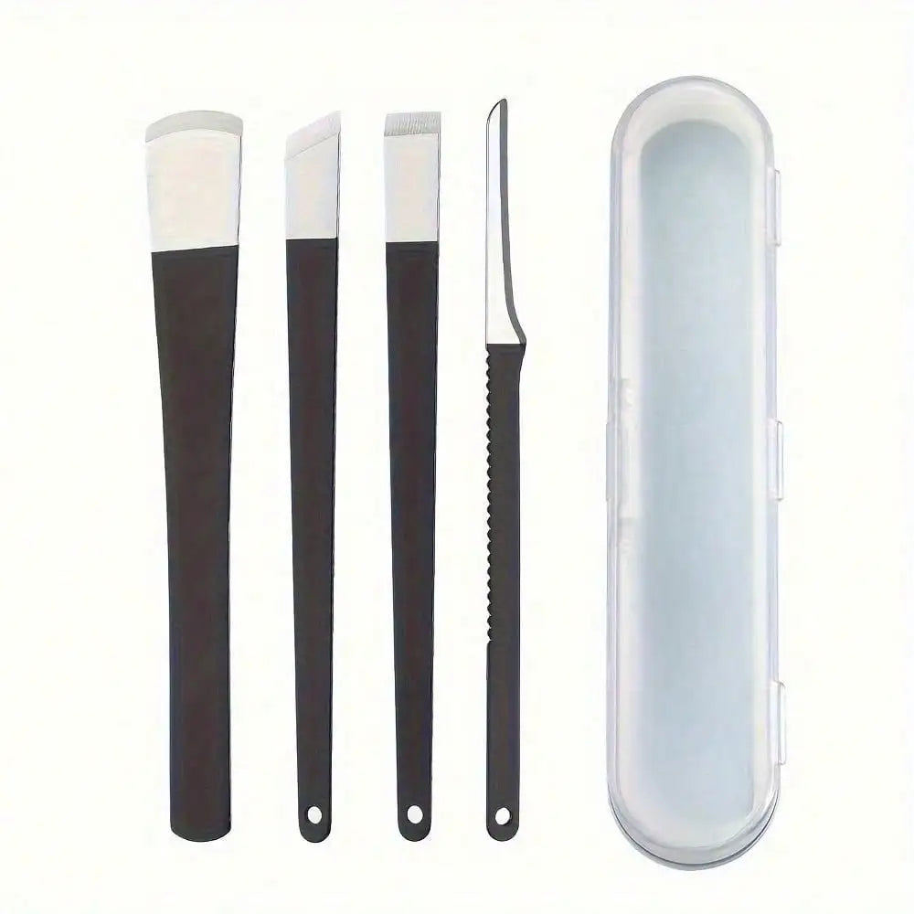 4/5/6pcs Stainless Steel Ingrown Toenail Set, Pedicure Foot Care Kit For Hard Skin Callus Removal, Pedicure Callus Shaver Tools