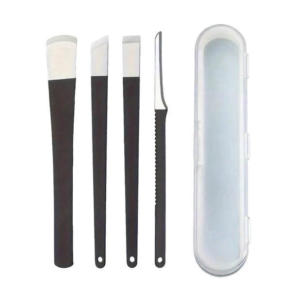 Stainless Steel Ingrown Toenail Pedicure Kit – 4/5/6-Piece Callus Shaver & Hard Skin Removal Tools