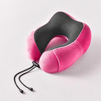 HEALTENCE Memory Foam Neck Pillow – U-Shaped Travel Support