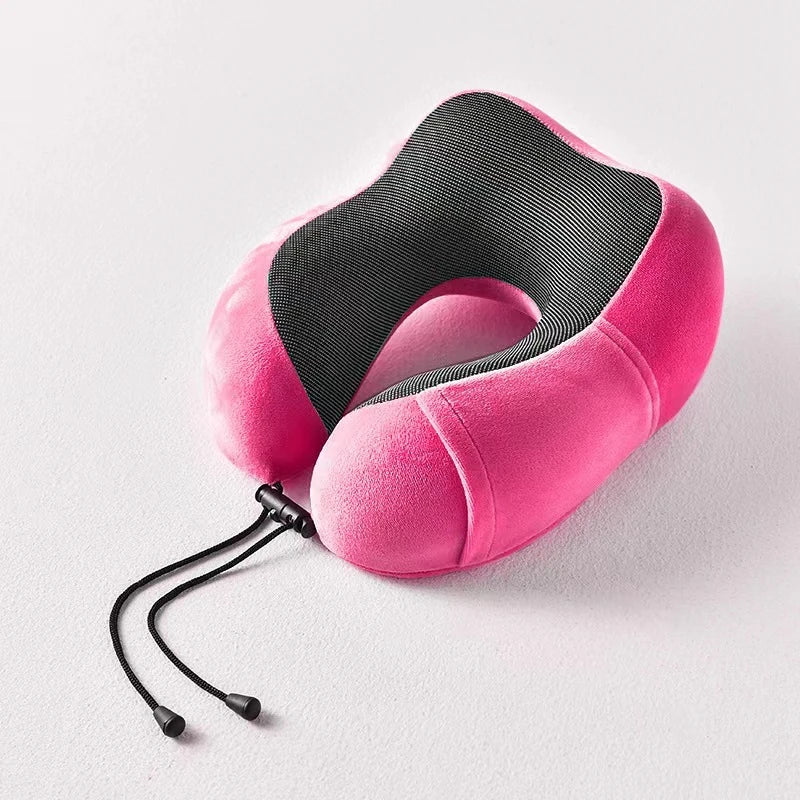 HEALTENCE Memory Foam Neck Pillow – U-Shaped Travel Support