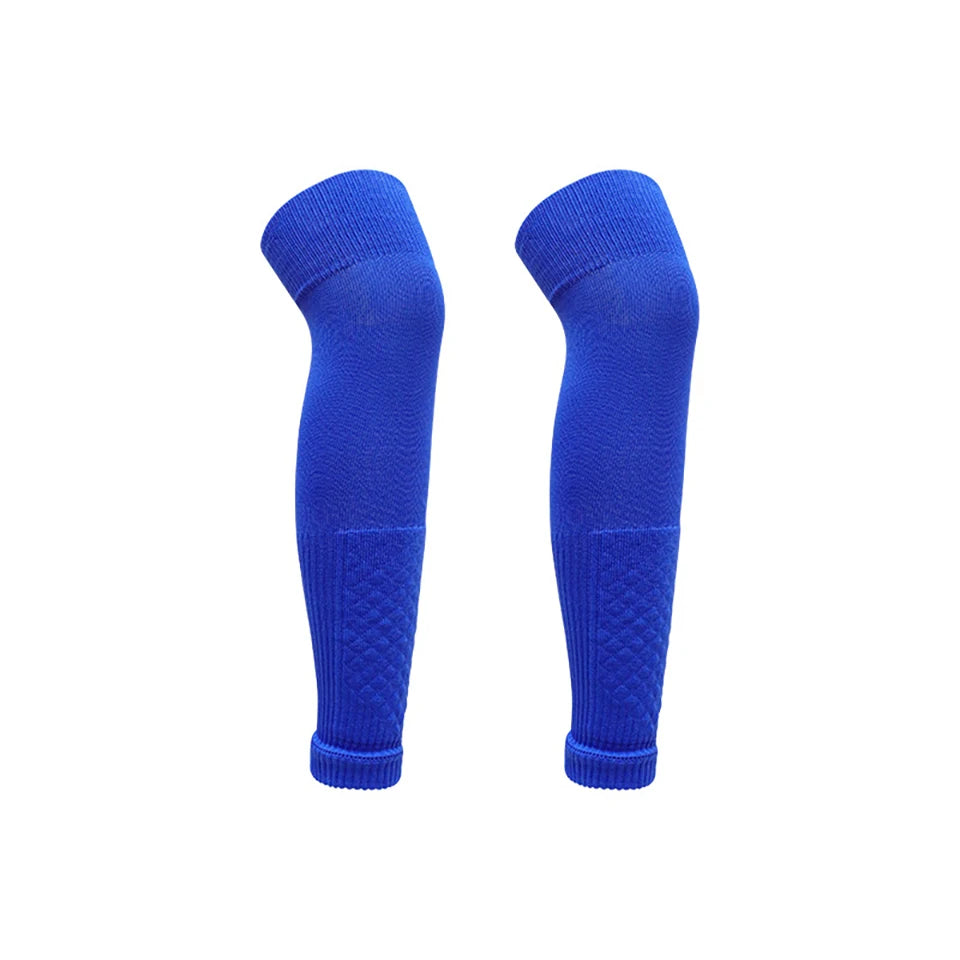 Football Calf Sleeve Socks – Breathable Knee Protection Soccer Leg Warmers & Shin Guard for Adults
