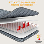 Electric Heating Waist Pad – 6 Heating Settings & 4 Auto-Off Timers for Back Pain Relief