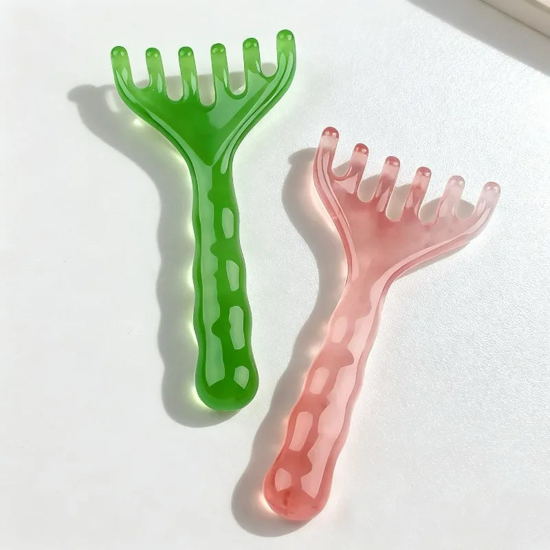 Portable 6-Claw Head Massager – Scalp & Body Acupoint Therapy Handheld Muscle Relaxation & Scraping Tool