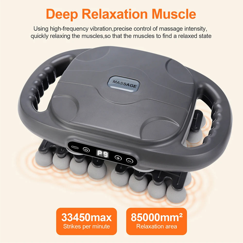 42-Head Fascia Massage Gun – High-Frequency Vibration Body Massager for Back, Neck & Shoulder Muscle Relief