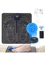 EMS Foot Massager Rechargeable Pad – Electric Foot Massage Tool for Blood Circulation & Relaxation