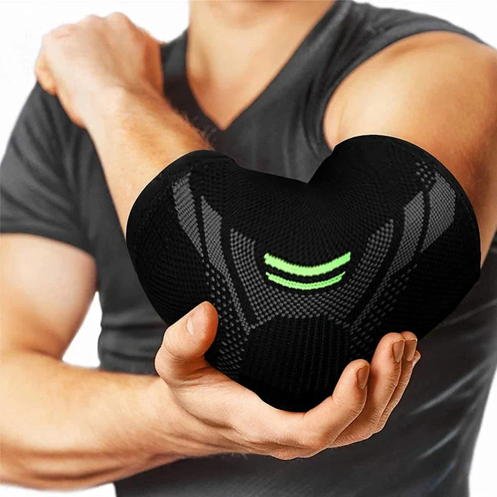 Elastic Elbow Support Pad – Sweat-Absorbing Arm Sleeve Brace for Gym, Basketball, Volleyball & Tennis