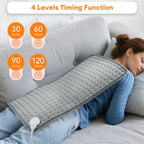 Electric Heating Pad Blanket with Timer – Shoulder, Neck, Back & Spine Leg Winter Warmer