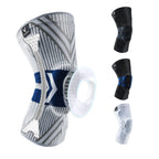 2025 Latest Knee Support for Men Pressurized Elastic Knee Brace with Silicone Spring Basketball  Volleyball Knee Pads