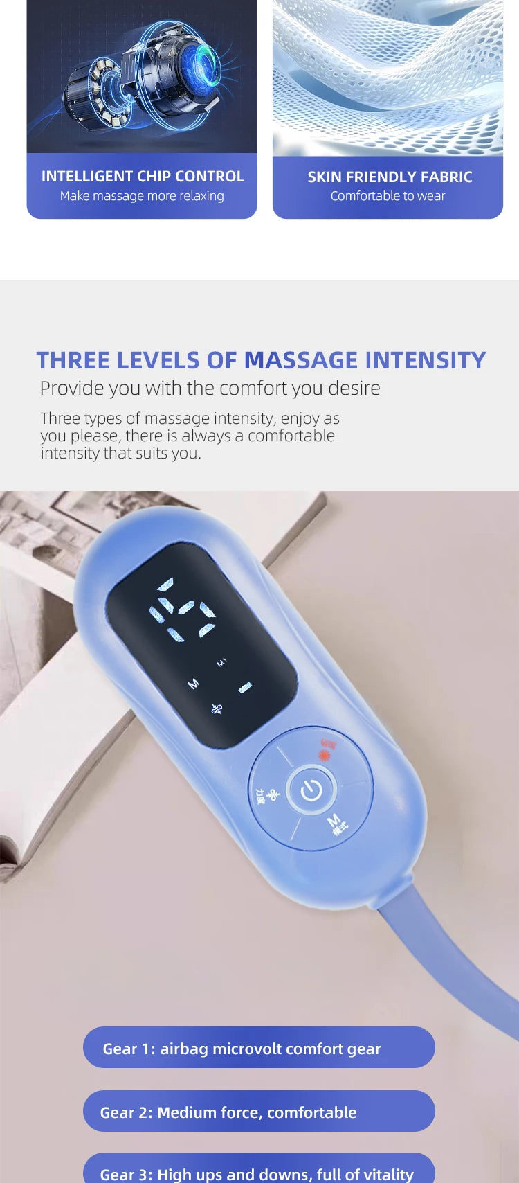 Electric Sleep Aid Air Compression Head Massager