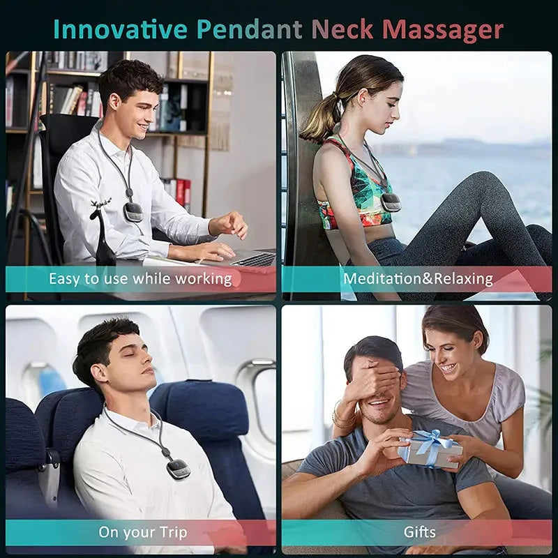Mini Portable Intelligent Neck Massager – Smart Hanging Cervical Massage Device