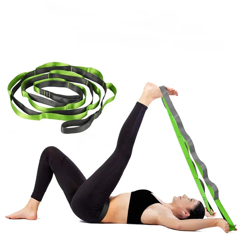 Extra Long Non-Elastic Yoga Strap – Flexibility Stretching Belt for Splits, Dance, Pilates & Physical Therapy