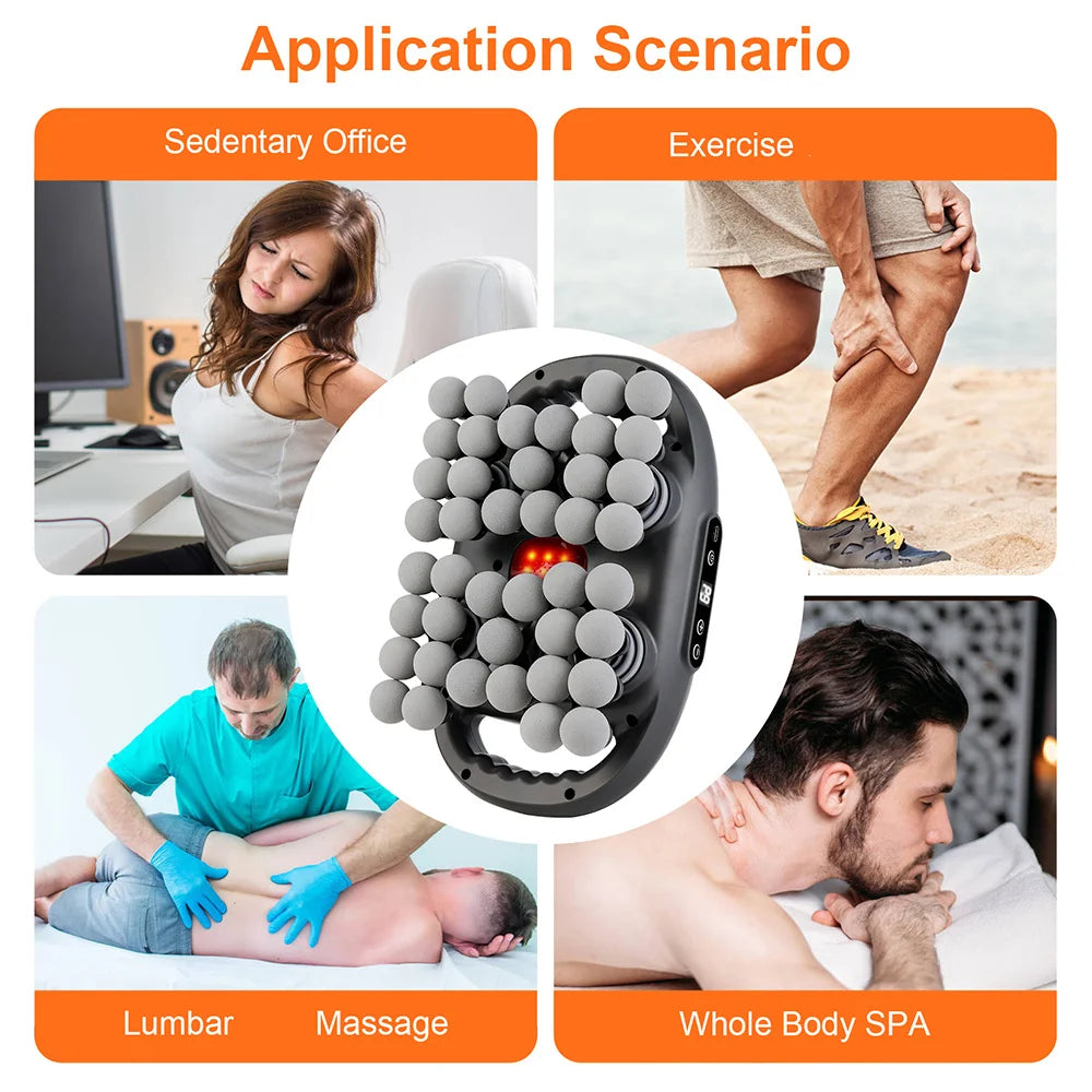 42-Head Fascia Massage Gun – High-Frequency Vibration Body Massager for Back, Neck & Shoulder Muscle Relief