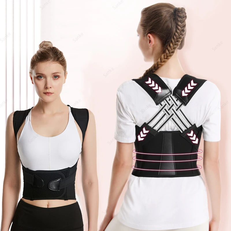 Breathable Adult Posture Corrector Belt – Back Correction Strap for Men & Women