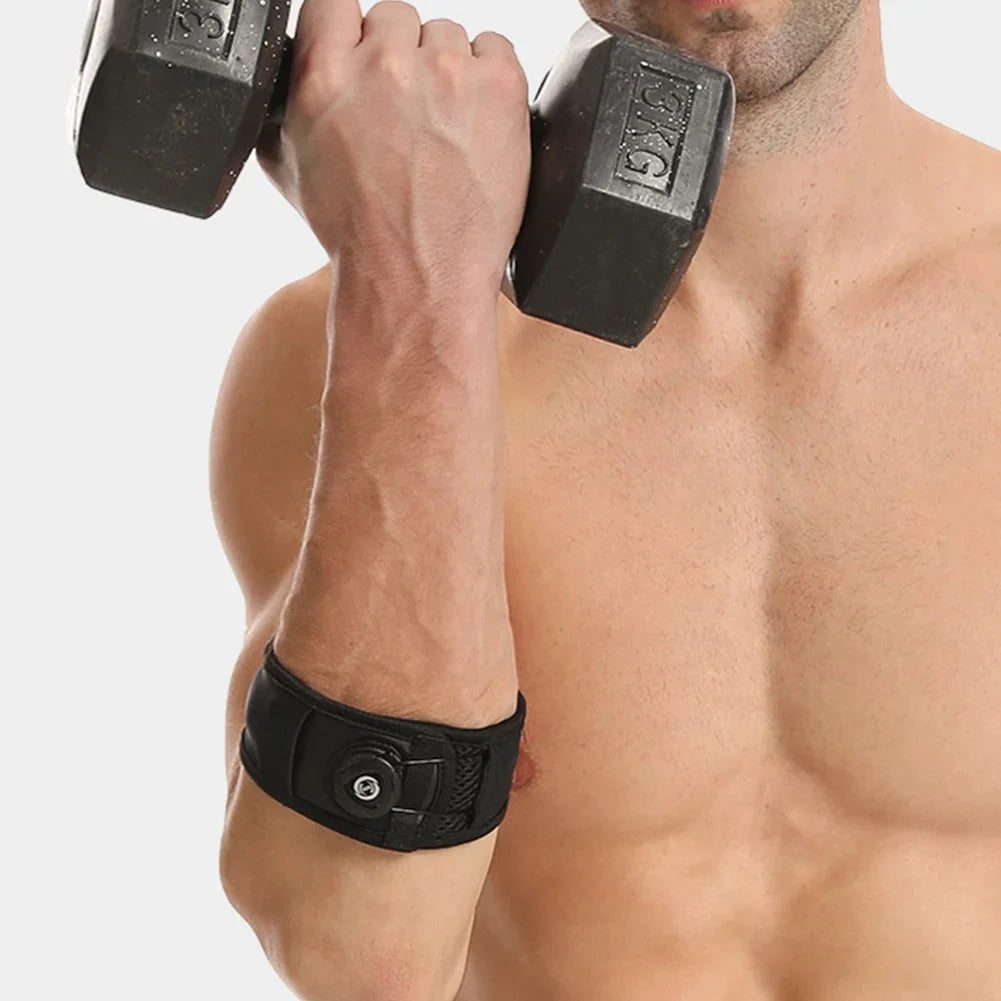 Adjustable Elbow Brace – Breathable Tennis & Golf Elbow Support for Pain Relief