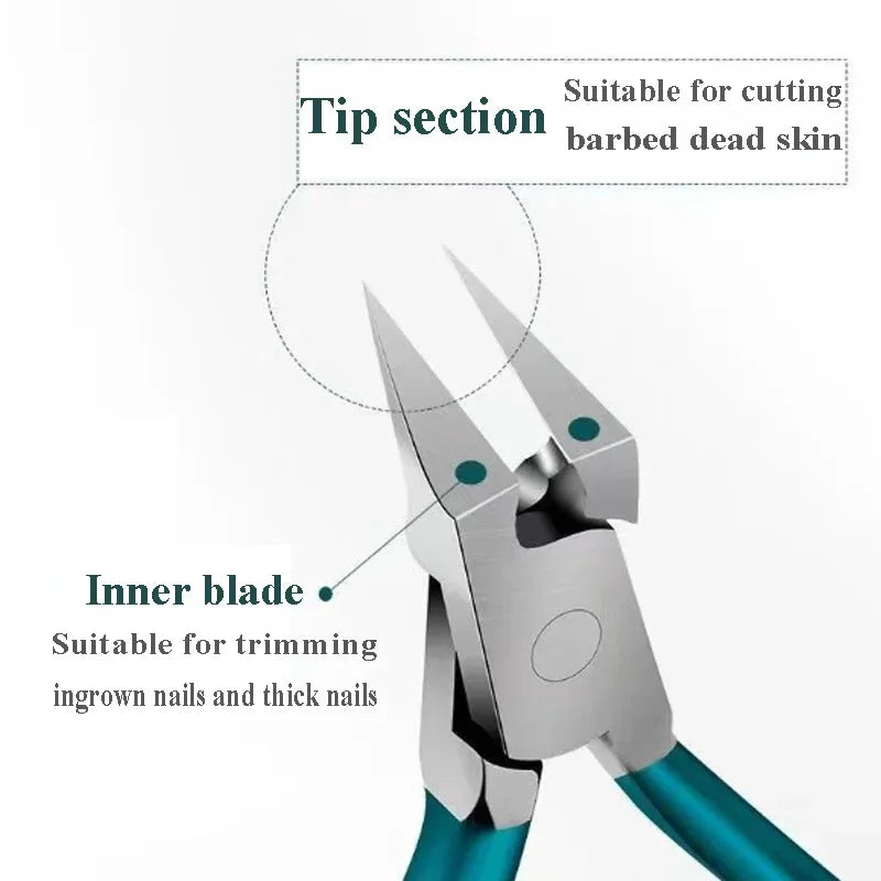 Ingrown Toenail Clipper – Thick Nail Correction Nipper with Dead Skin Remover & Pedicure Cutter
