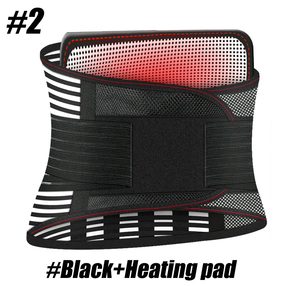 Lower Back Brace with 5 Stays – Breathable Anti-Skid Lumbar Support Belt for Men & Women