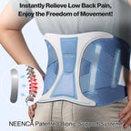 NEENCA Back Support Brace Adjustable Lumbar Support Belt Waist Wrap for Lower Back Pain Relief, Injuries, Sciatica, Scoliosis